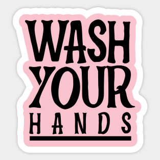 wash your hands Sticker